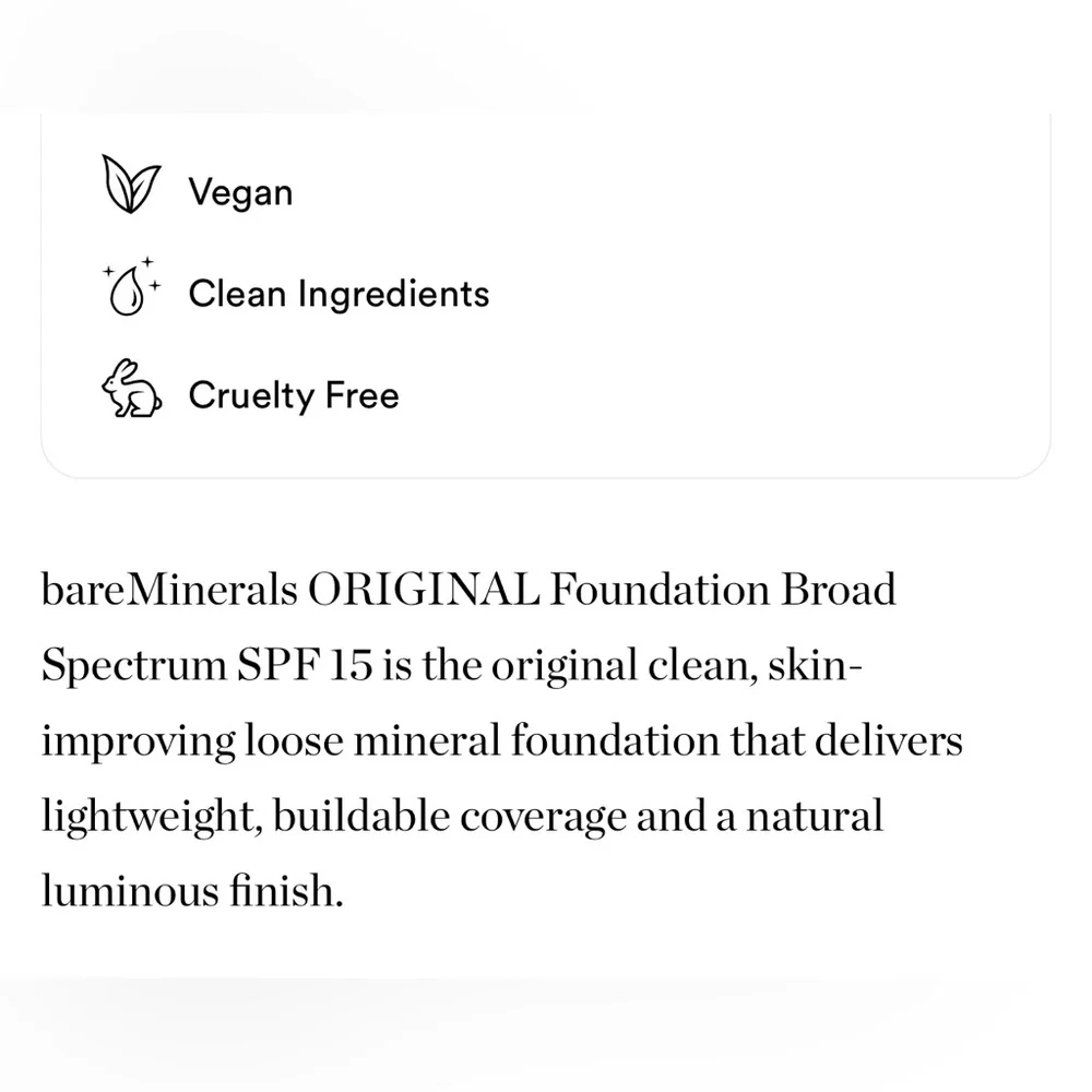 bareMinerals Loose Powder Foundation SPF15 NEUTRAL DEEP 29 🪞 NEW - Picture 4 of 7